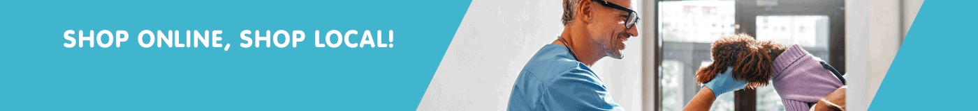 Shop online, shop local! Every purchase directly supports our veterinary practice